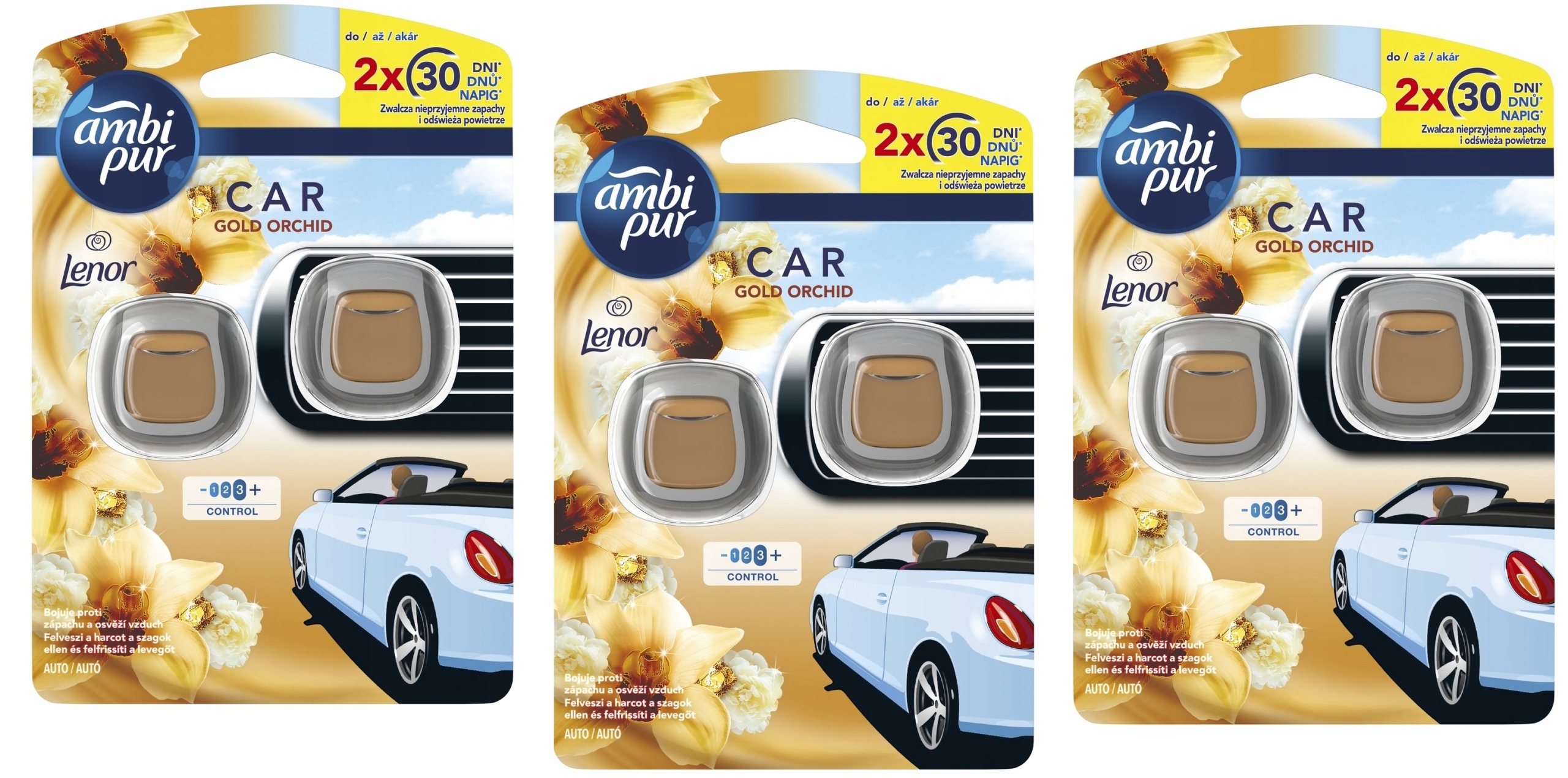 AMBI PUR CAR Odświeżacz zapach do samochodu auta Jaguar Lenor Gold Orchid EAN (GTIN) 8006540976746