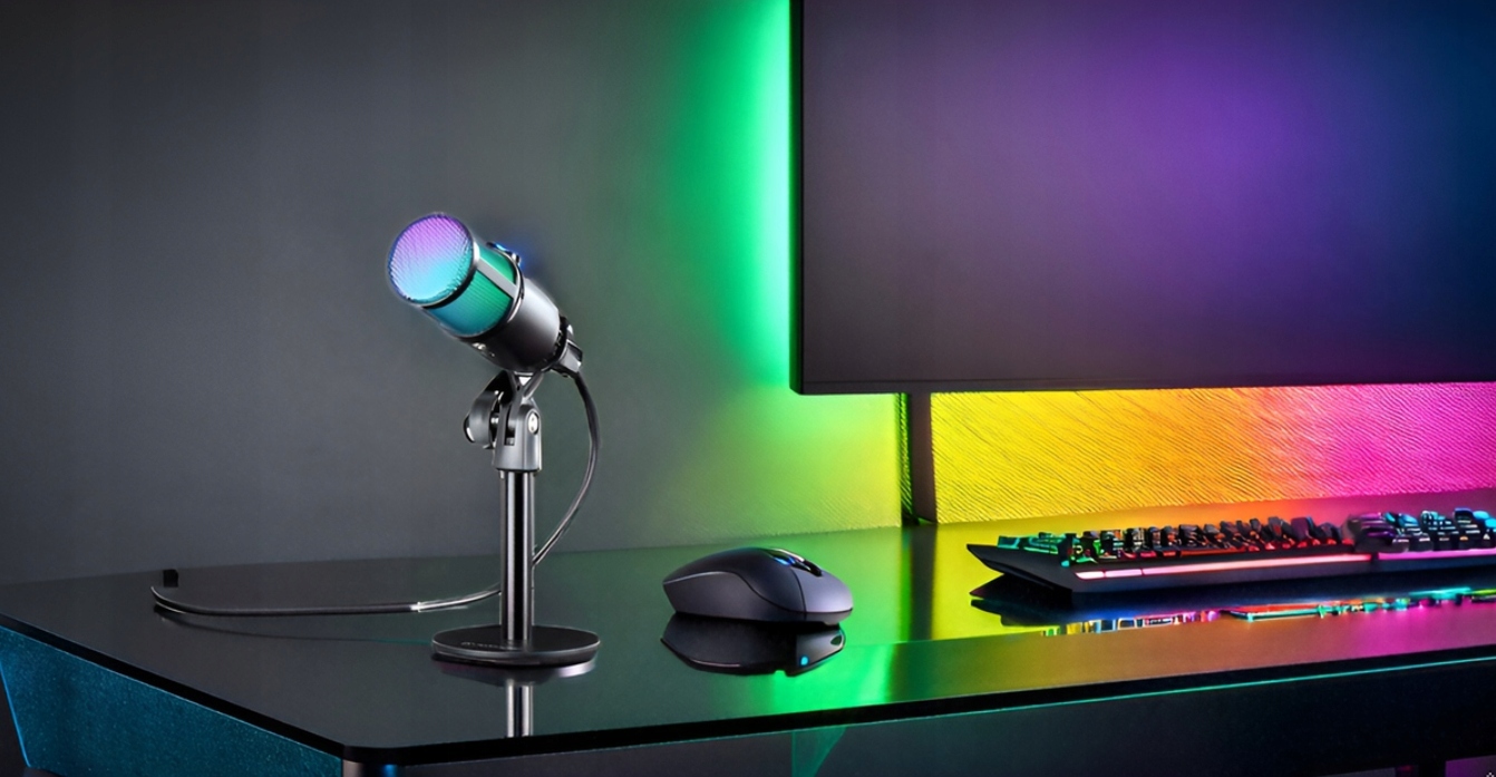 MIKROFON DEFENDER GLOW GMC 400 RGB STREAMING — 21