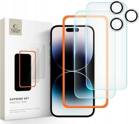 Tech-Protect Szkło Hartowane Tech-protect Supreme Set 3-PACK Iphone 16
