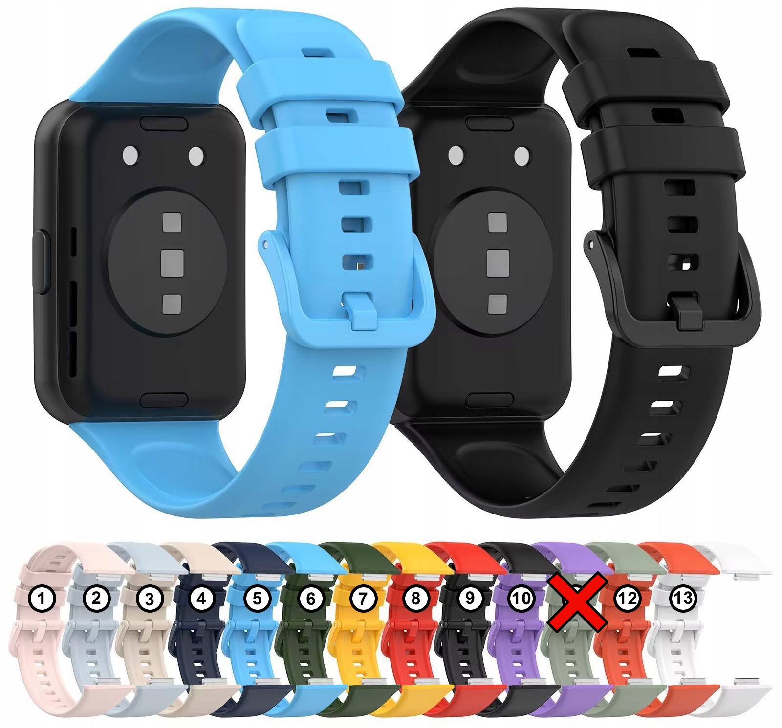 PASEK SILIKONOWY DO SMARTWATCH HUAWEI WATCH FIT 2/ CLASSIC/ ELEGANT/ ACTIVE Marka Straptrend