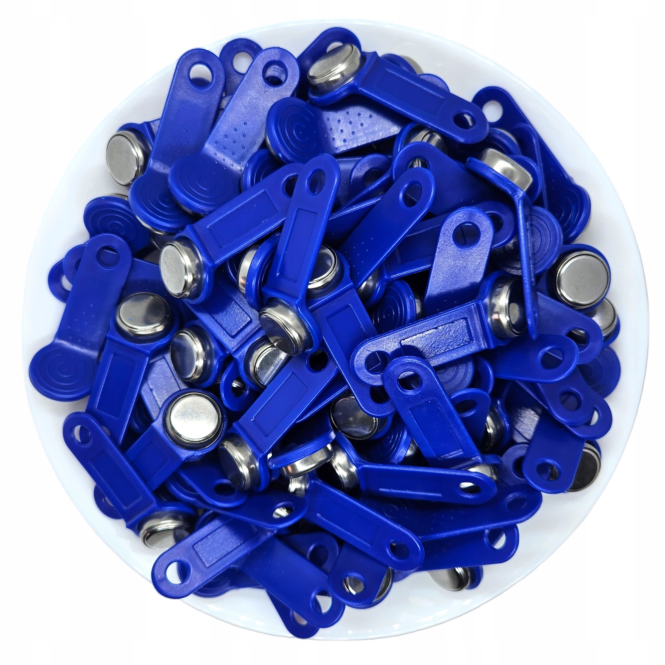 100 SZT PASTYLKA Dallas iButton Klucz Zbliżeniowy PROGRAMOWALNY RW1990 Nieb