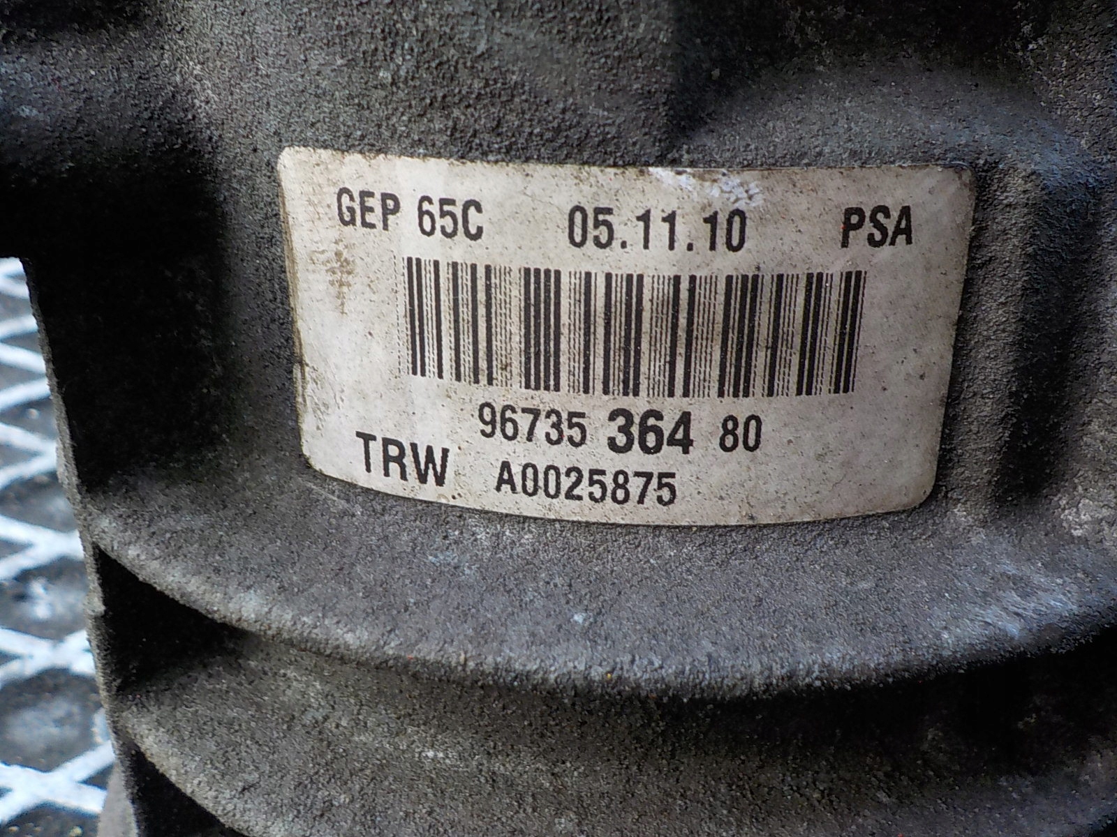 CITROEN BERLINGO II 1.6 HDI Pompa servosterzo 9673536480