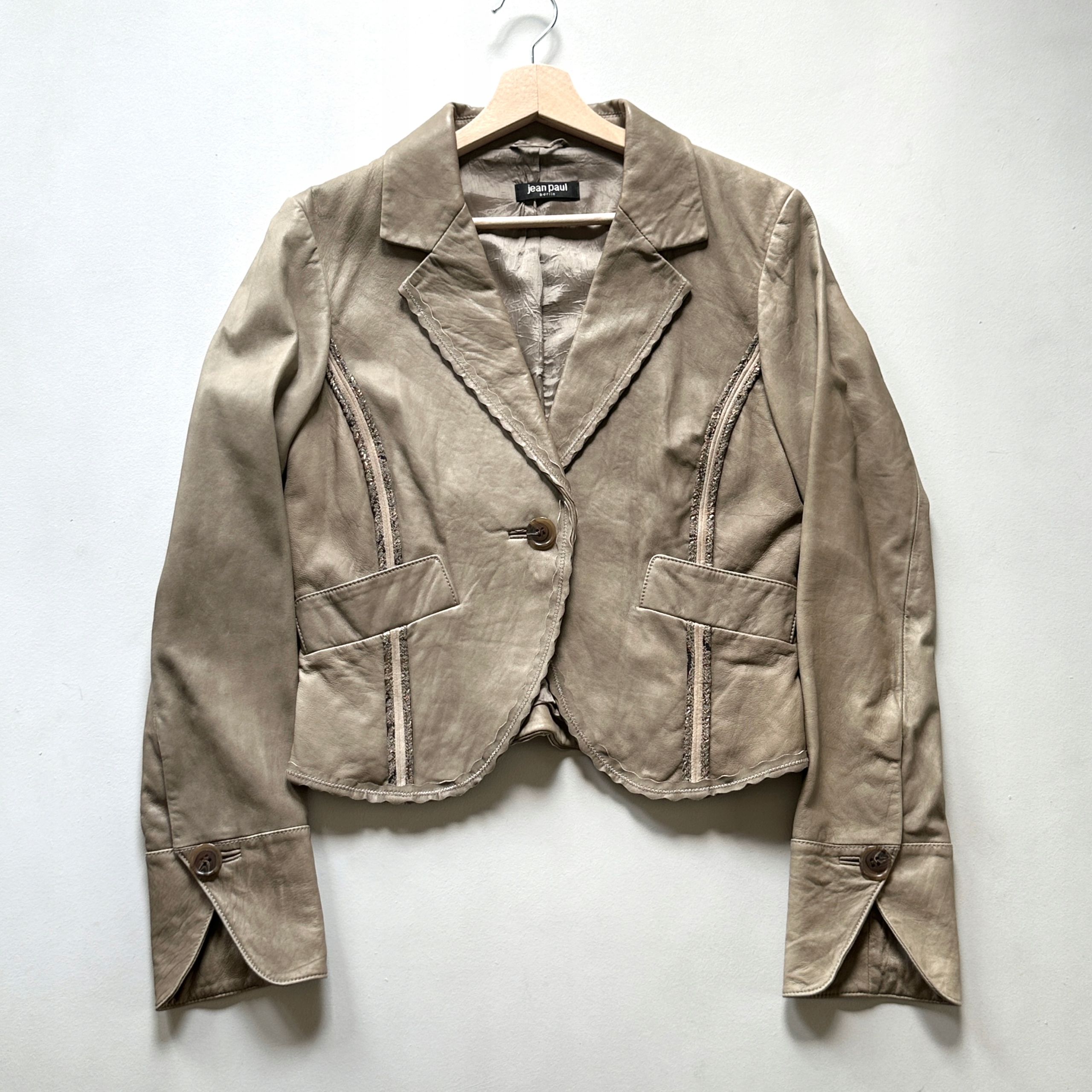 JEAN PAUL BERLIN Marynarka Kurtka Miekka Skóra 100% 36 • Cena