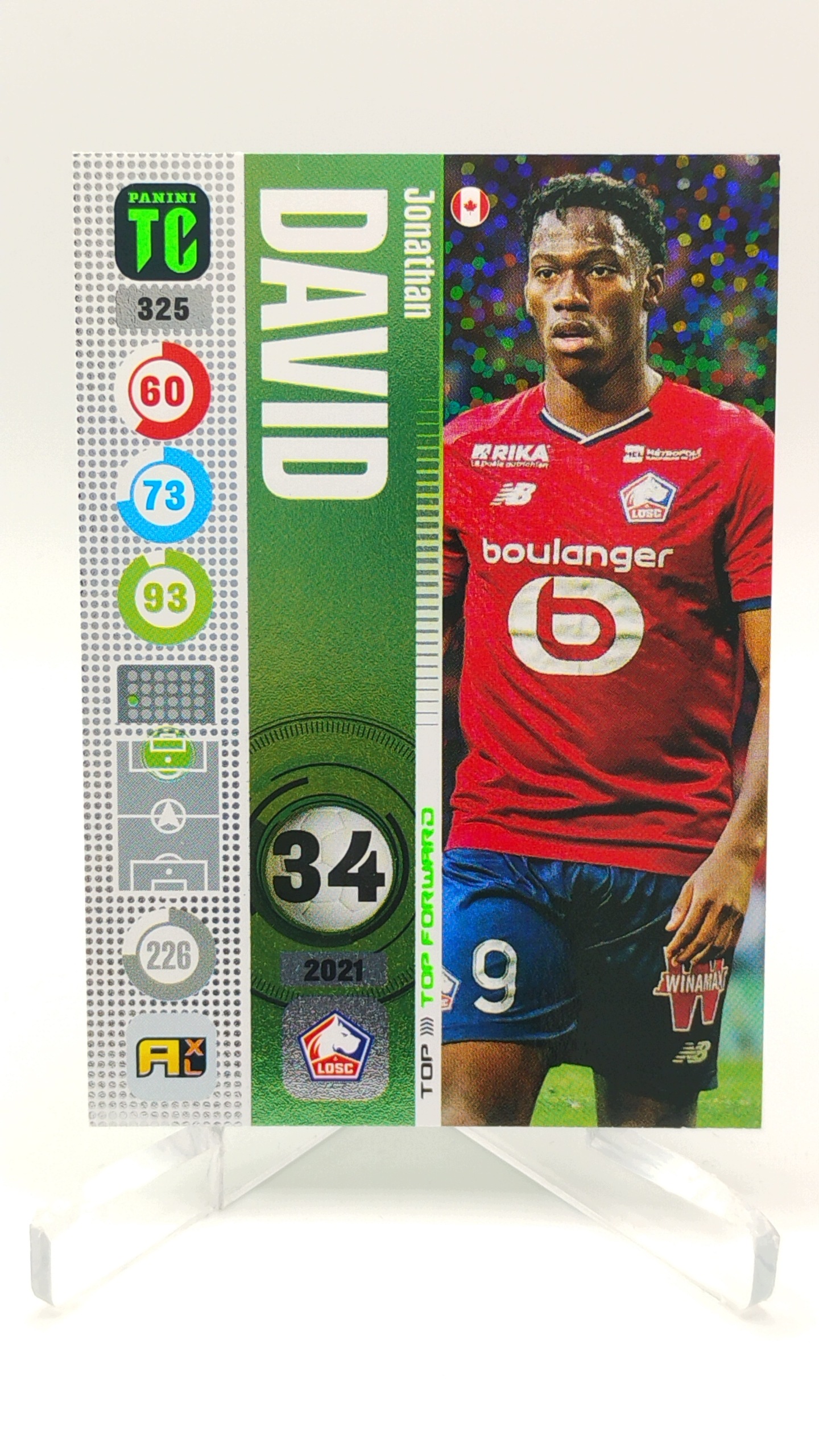 Panini Top Class 2022 Top Forward 325 Jonathan David Losc Lille