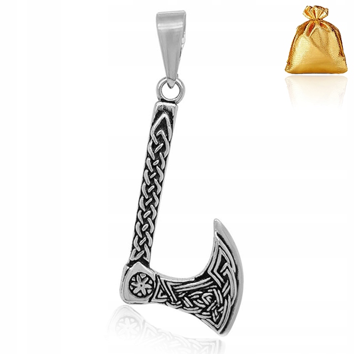 Stříbrný Pánský Přívěsek Přívěsek Vikingská Sekera Stříbro Ryzost 925 Jako Dárek
