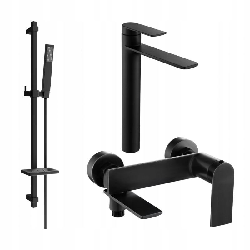 Mexen Zero DQ02 vaňová súprava, čierna 7113DQ02-70