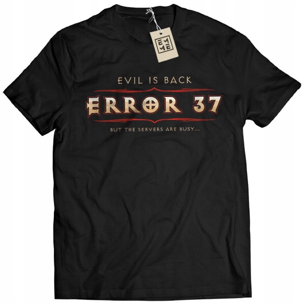 

Koszulka Diablo D3 Error 37 czarna S