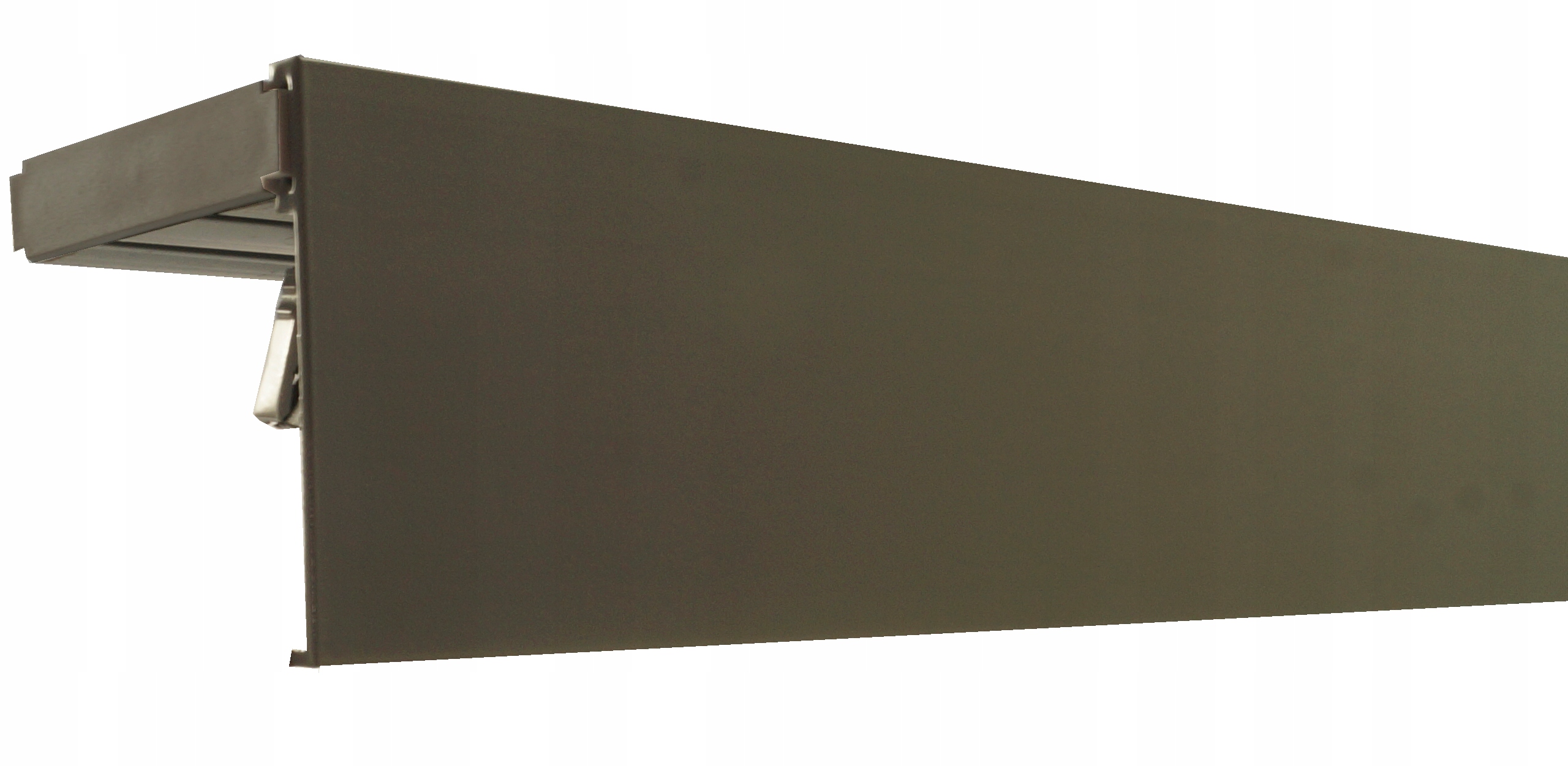 SZYNA SUFITOWA PCV II OSŁONA ALUMINIUM 8 cm 320cm Rodzaj szyny dwutorowa