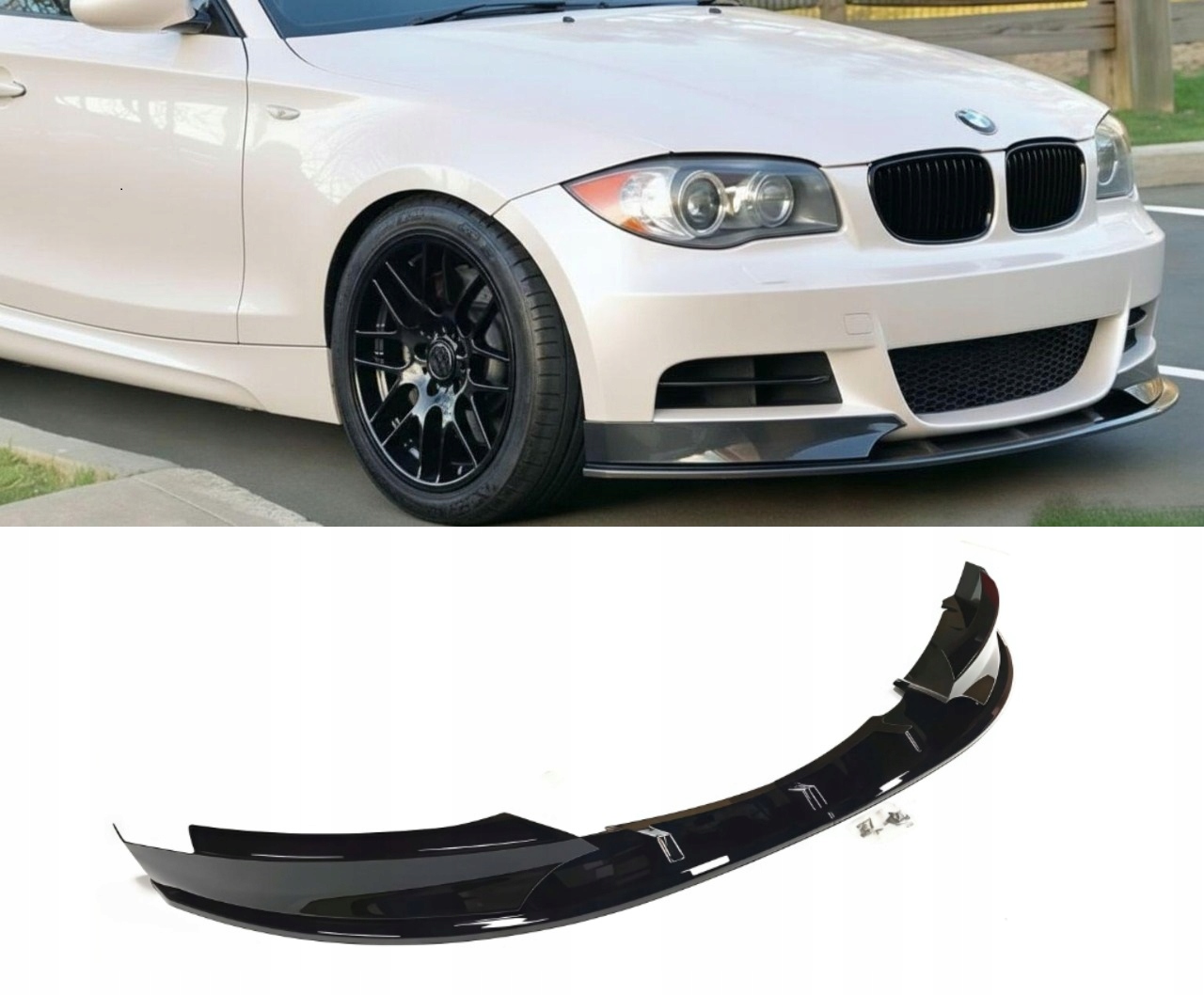 Bmw E82 E88 07-2013 M Sport M Balík Prídavných Nárazníkov Predný Čierny M Look