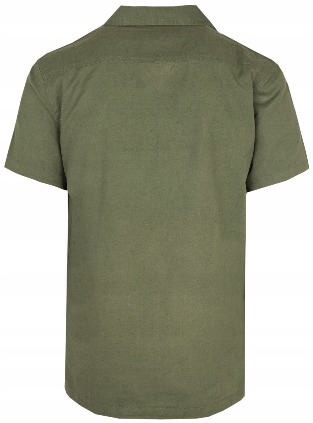 Bawełniano-Lniana Koszula Brave Soul - Khaki - S Rozmiar S