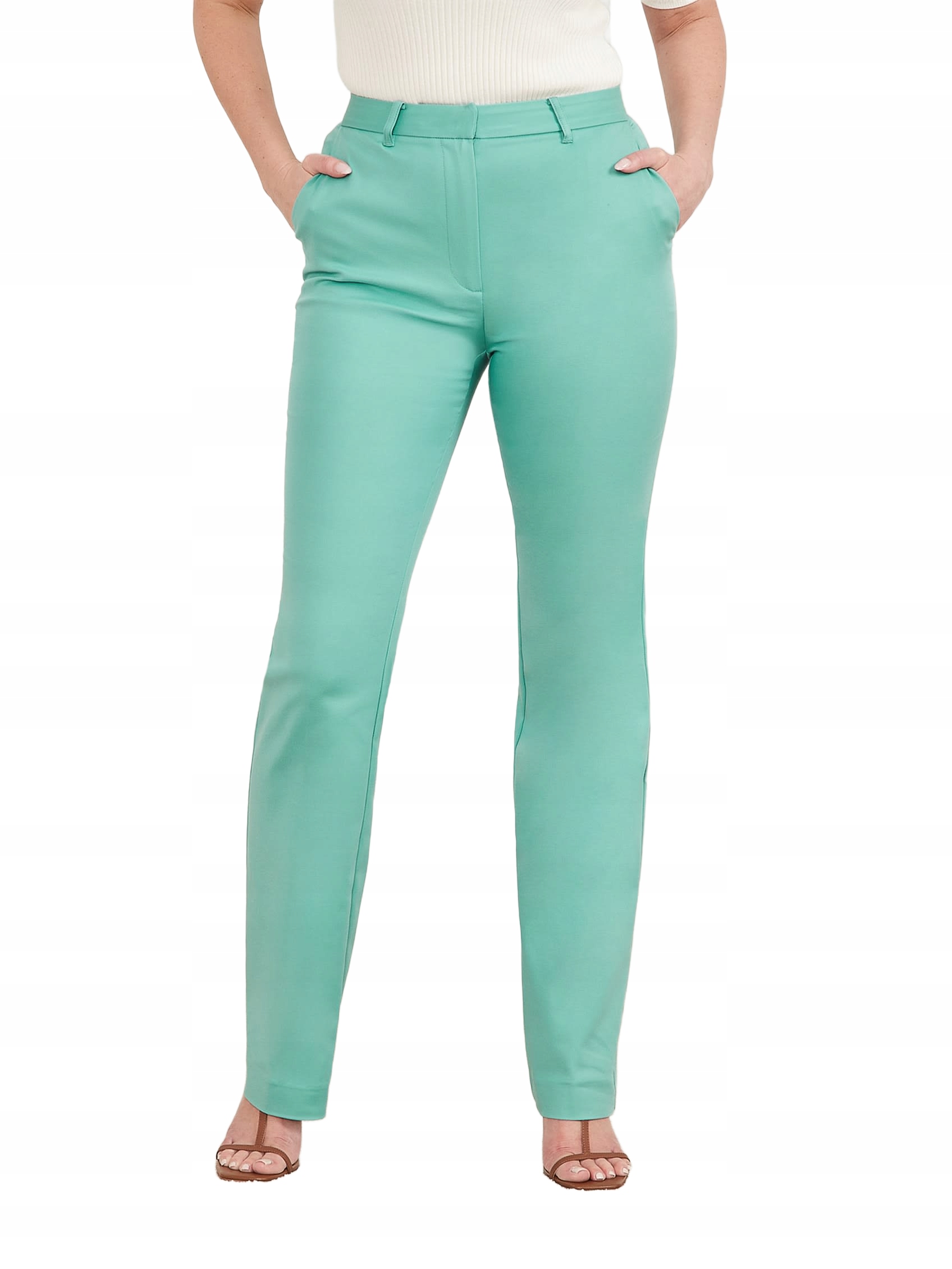 Marciano Guess Elegantní Modré Kalhoty S Jednoduchými Záševky 40 Gga