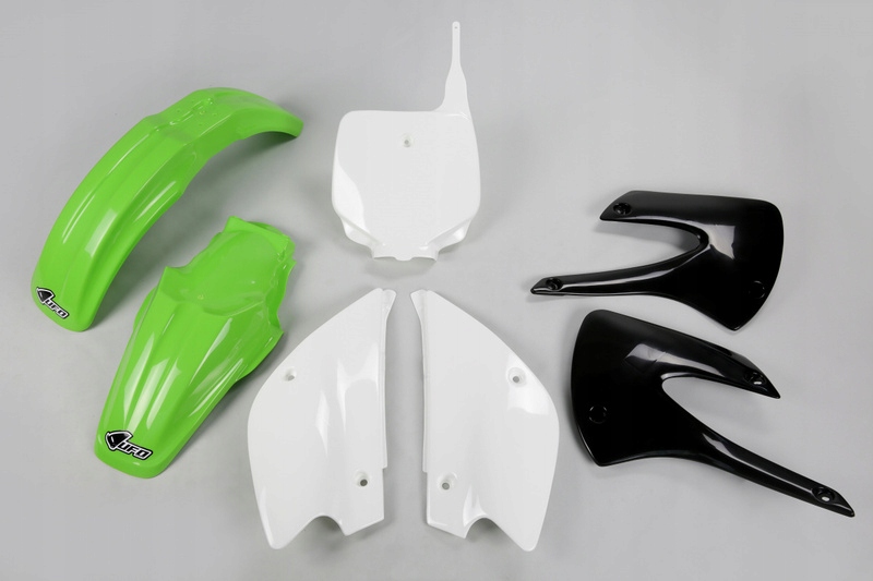 Ufo Restyled Plastic Kit Oem Color (2010) Zelená/biela Kawasaki KX85 KAKIT21