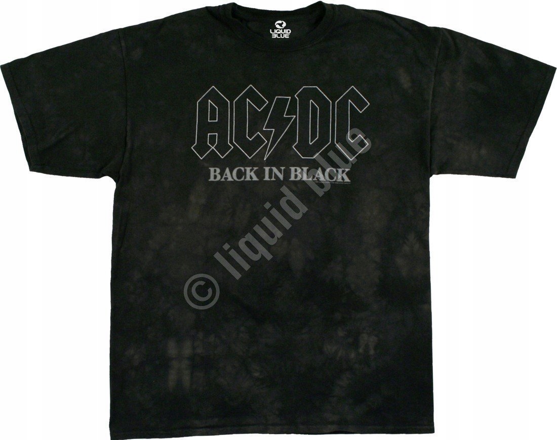 Acdc Back In Black Liquid Blue 2XL