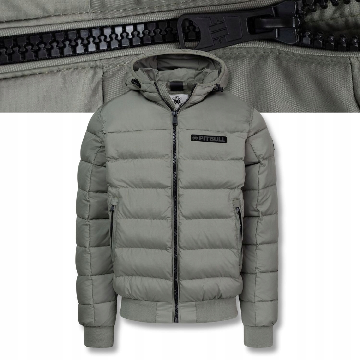Pánská Zimní bunda bunda s kapucí Pitbull Dillon Rip-Stop