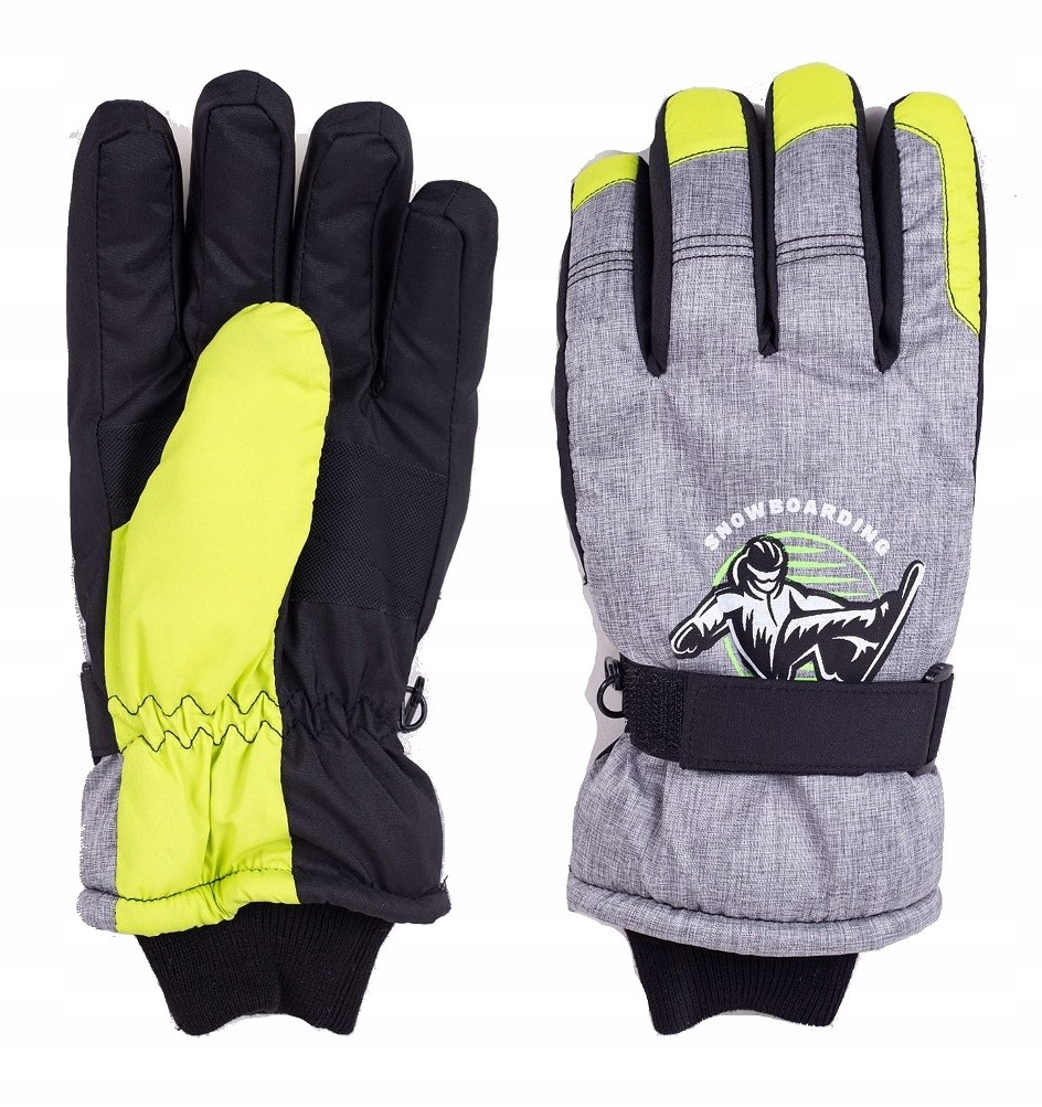 YO RĘKAWICE NARCIARSKIE ZIMOWE ORTALION PIĘCIOPALCZASTE 18 cm