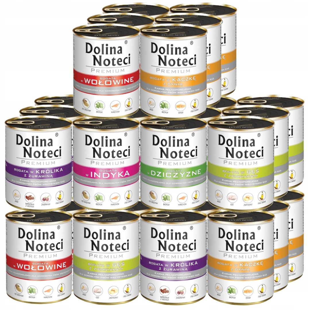 Dolina Noteci Premium Mix 30x800g Vlhké Krmivo pro psy bez kuřecího masa a ryb