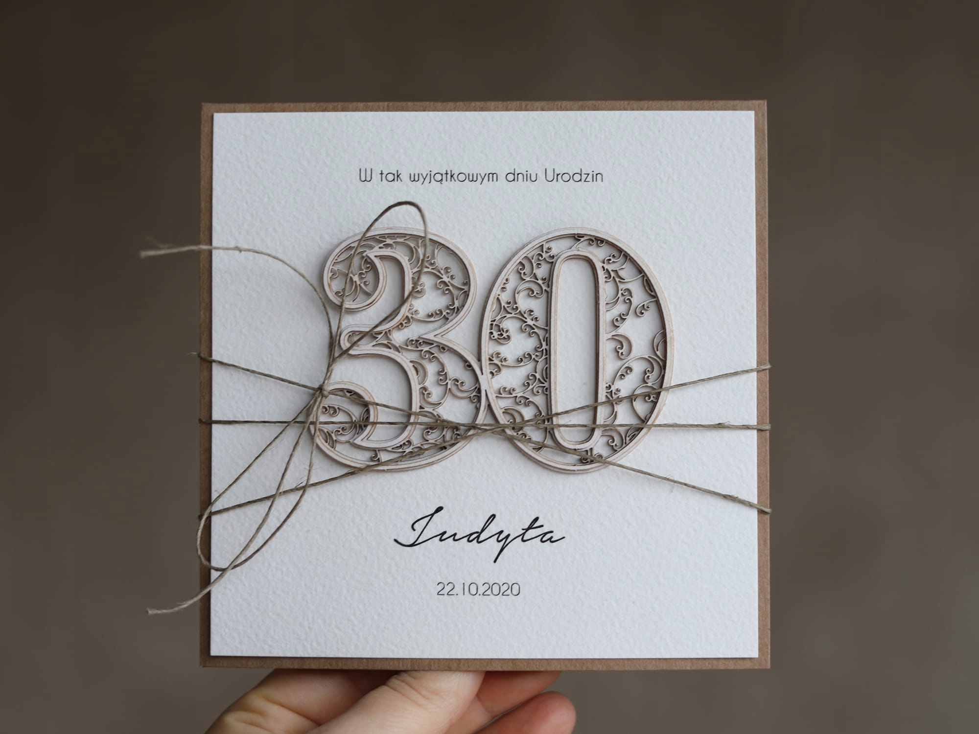 Výjimečná ručně vyrobená přáníčka k 30. narozeninám