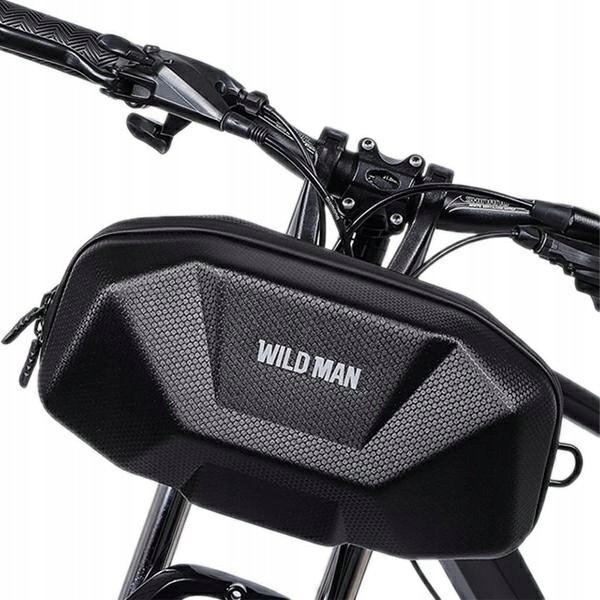 Wildman Taška na rám kola X9 3.5L, držák na kolo, černá/černá