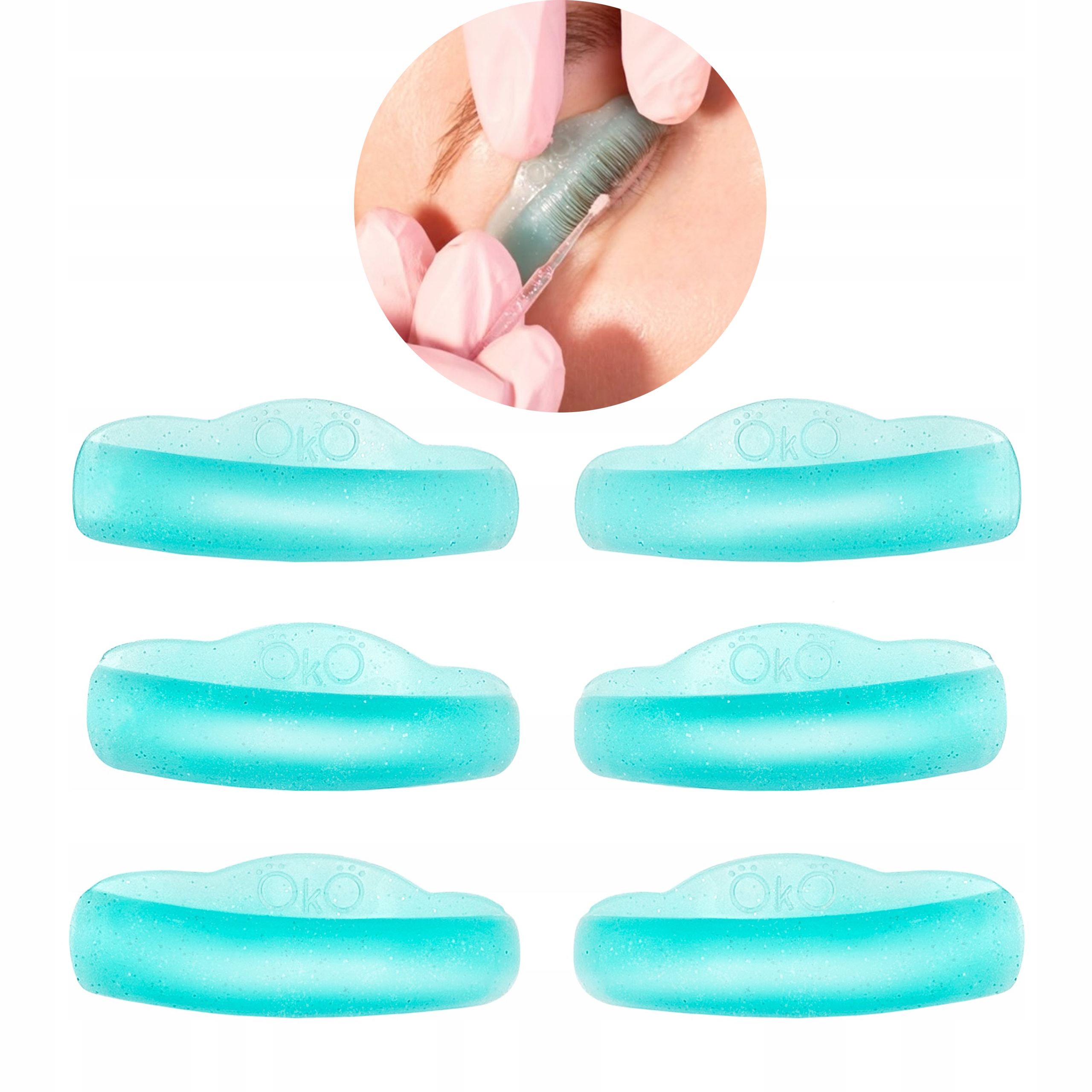 Sada Válečků Pro Lifting A Laminaci Řas 3 Páry Oko Blue Lagoon