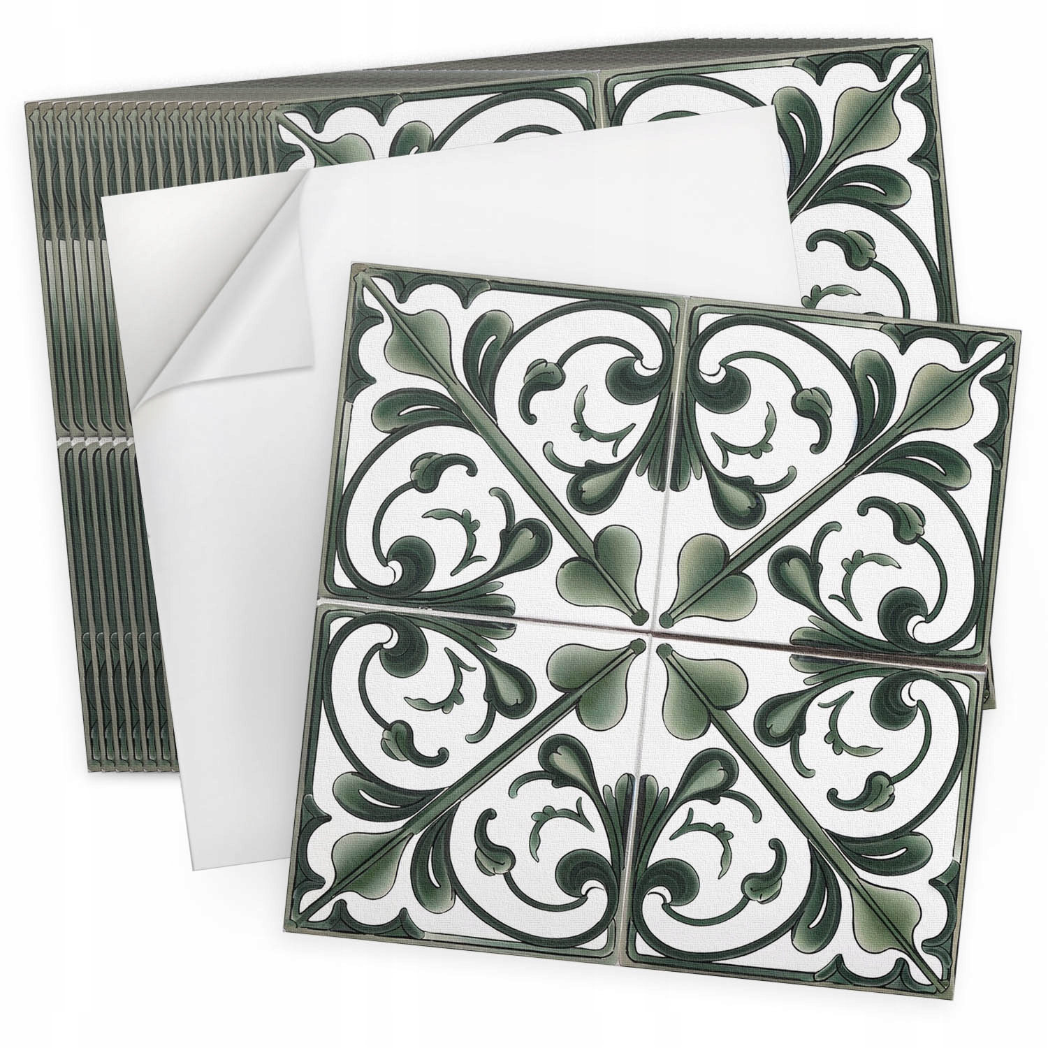 Balíček Pvc vinylových dlaždic 20 ks 20x20 cm Rostlinný vzor s ornamenty
