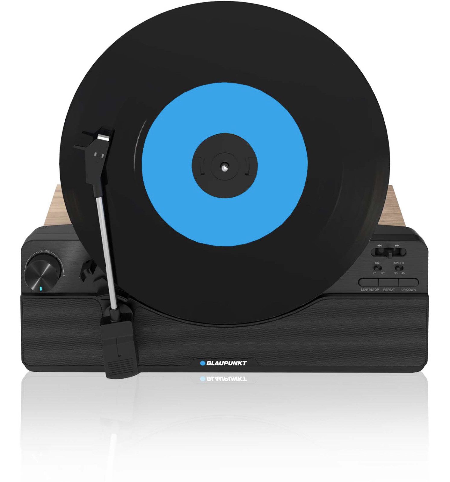 Blaupunkt VT100BK Vertikální gramofon Dřevo Mdf Bluetooth Audio Technica
