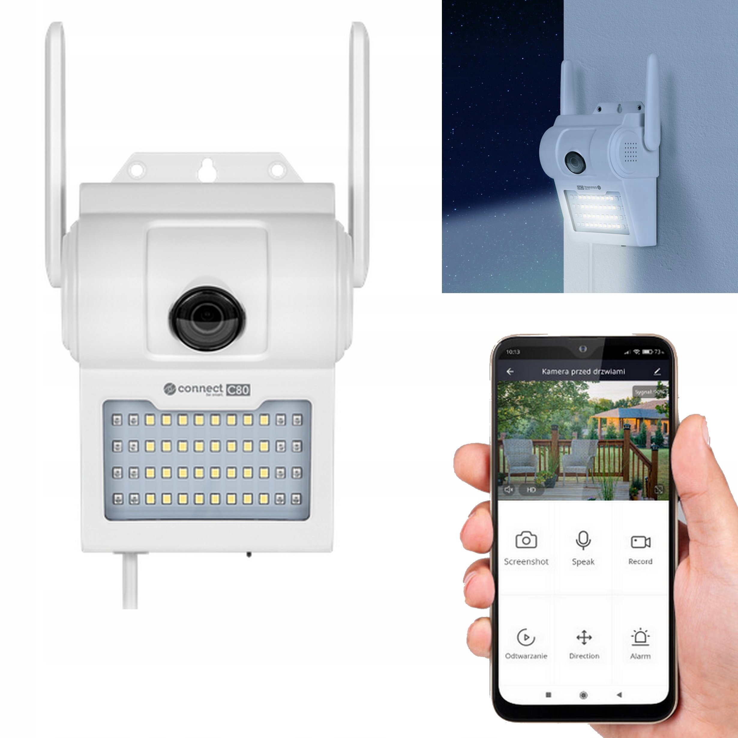 Venkovní Kamera 3Mpx Led Reflektor Tuya