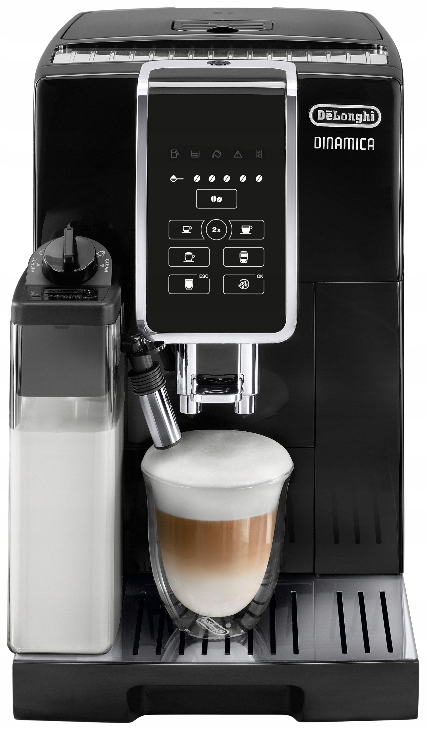 Ekspres ciśnieniowy De'Longhi Dinamica Ecam 350.50.B 1450 W 15 bar czarny