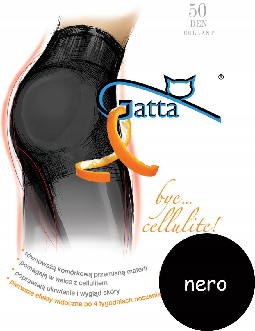 

Bye Cellulite 50 gatta Modelujące nero 3 M