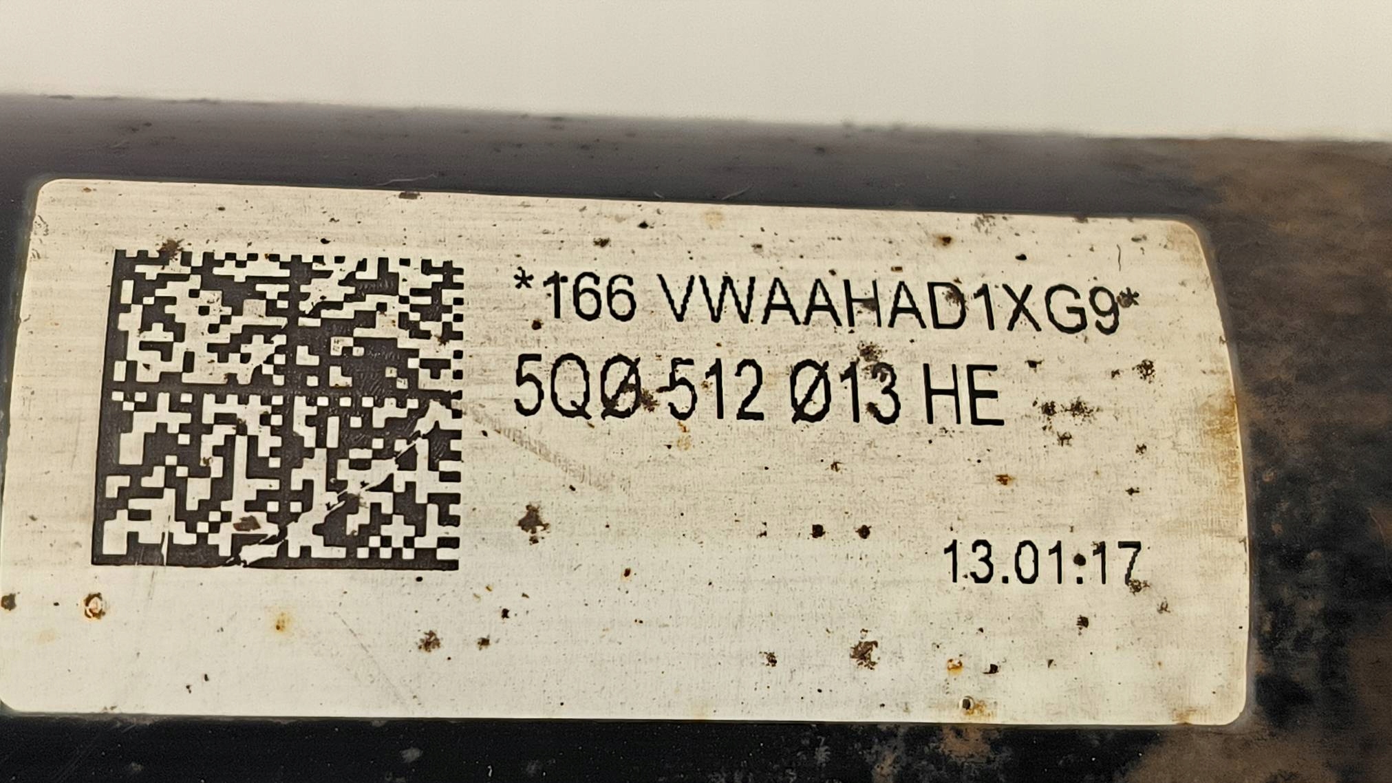 shock absorber left rear part 5Q0513423B SKODA OCTAVIA III