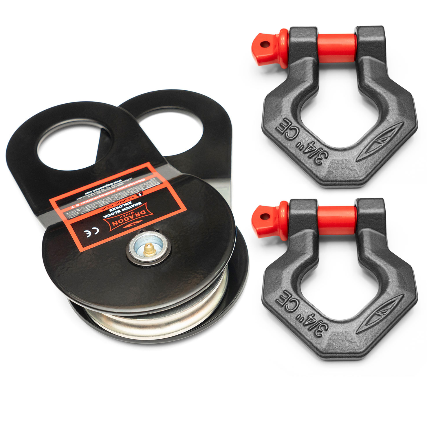 Zblocze 8T, Blok 8Ton 2xSZEKLA 3/4 Zdvojnásobuje Tah