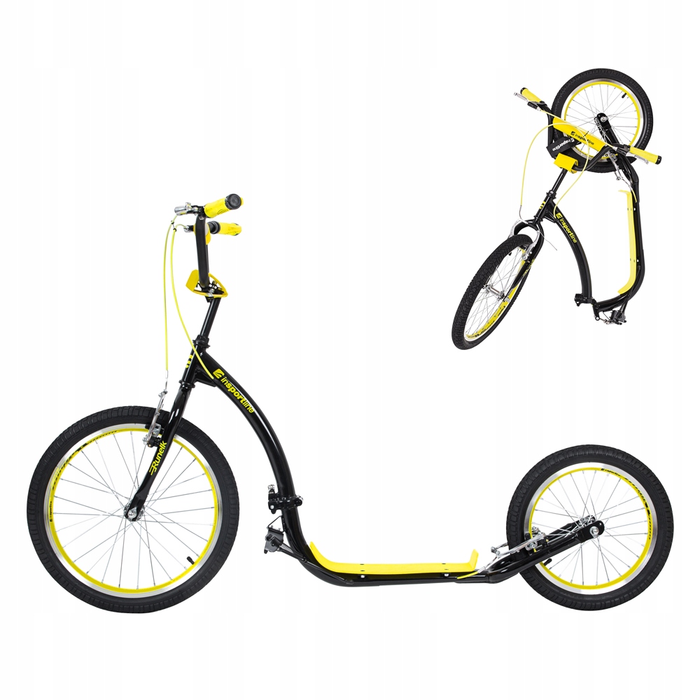 Hulajnoga inSPORTline Runelk II pompowane Koła 20/16 składana dla dorosłych