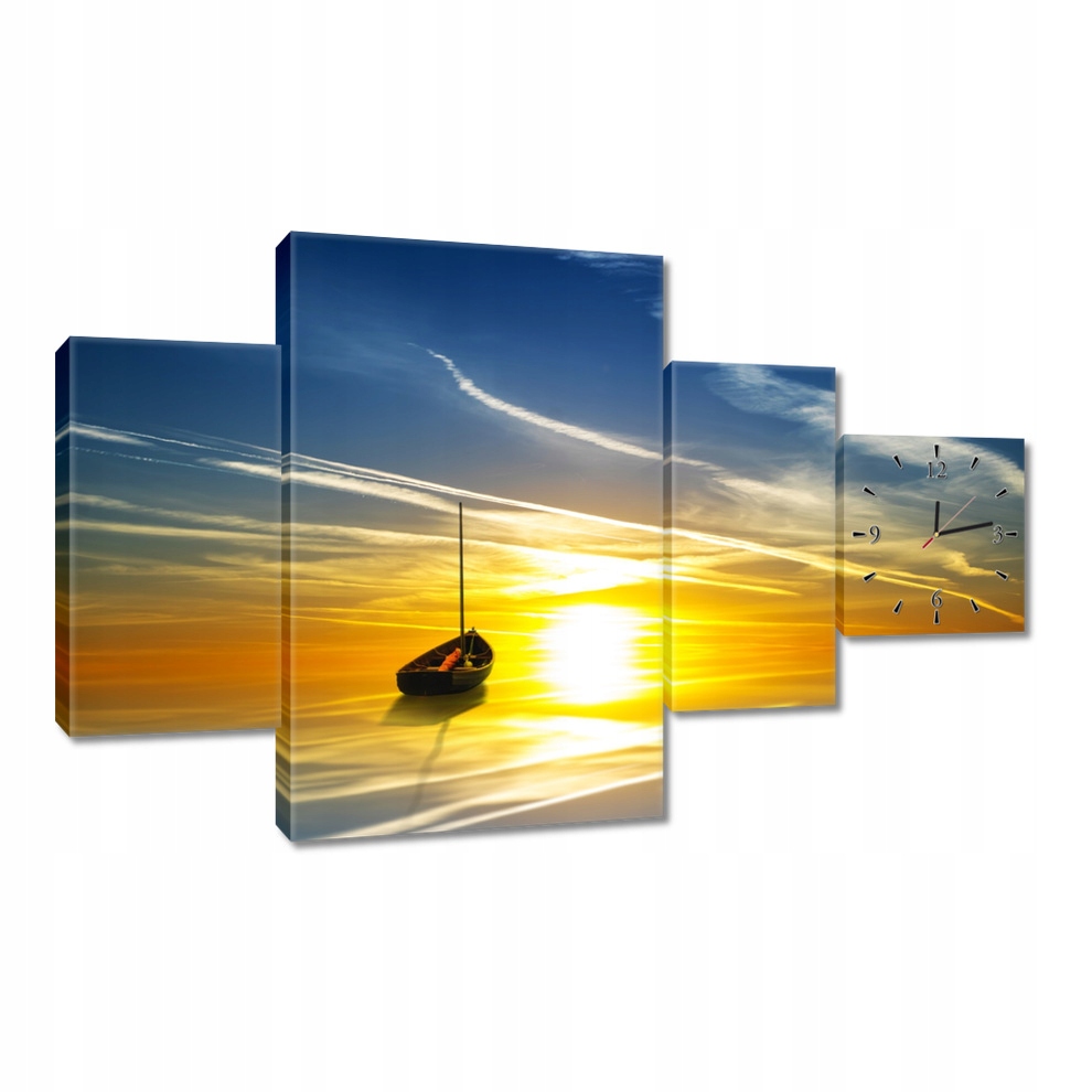 

Zegary ścienne 130x80 Widok Łódka