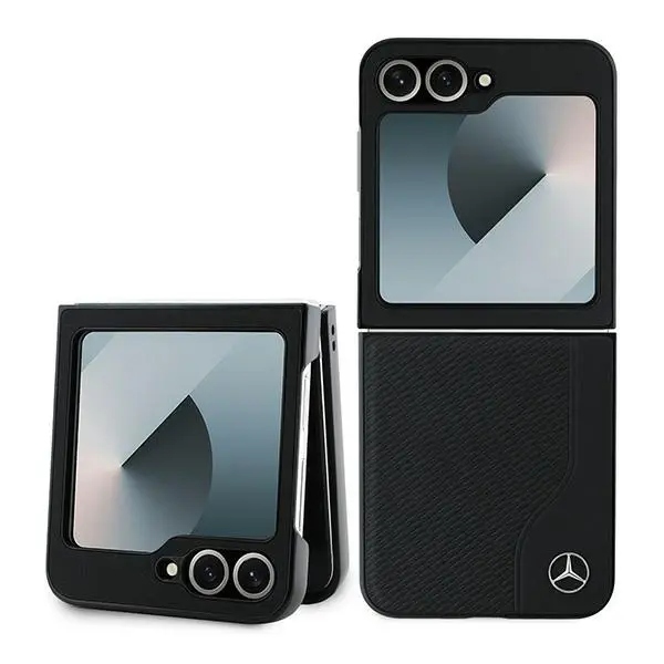 Etui Mercedes Leather Wood Imitation MagSafe na Samsung Galaxy Z Flip 6