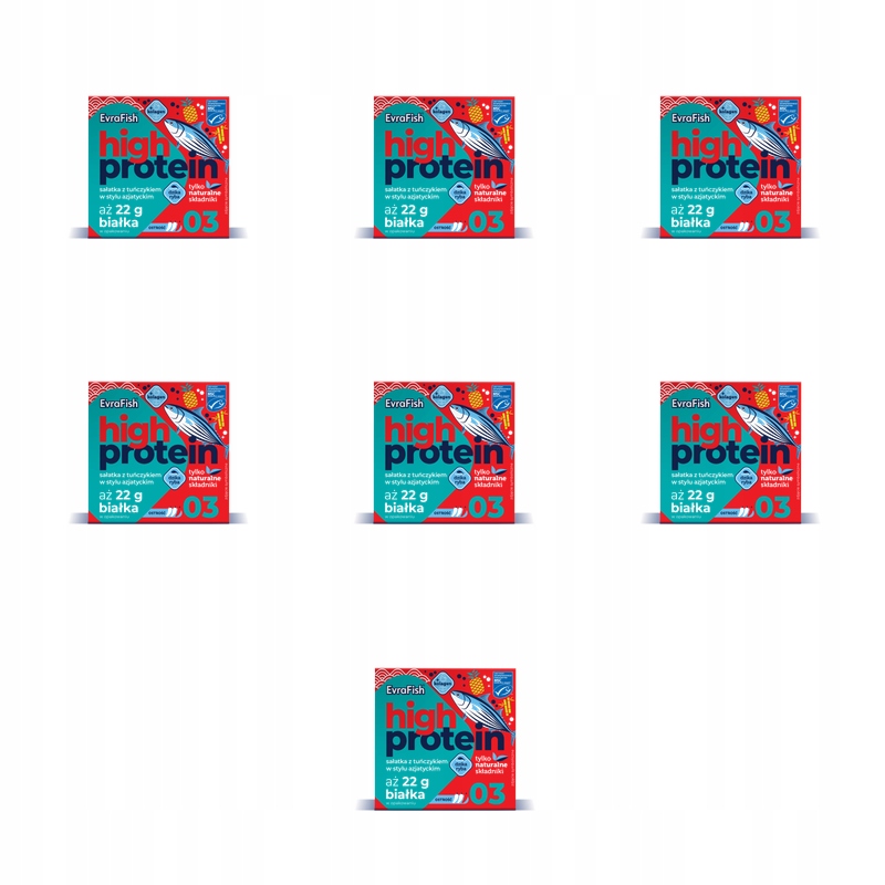 Evrafish Proteinový salát s tuňákem v asijském stylu 160 g X7