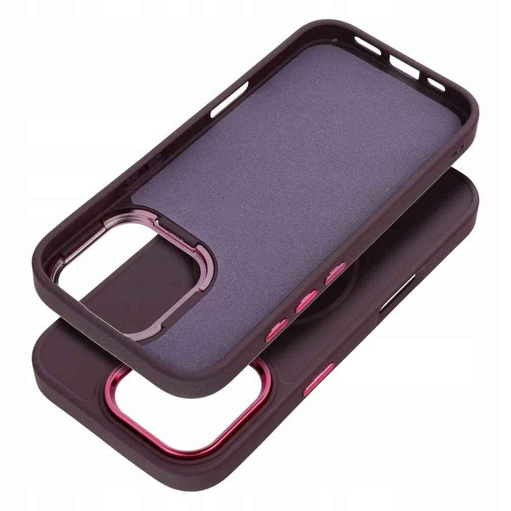 Futerał Frame Mag Cover kompatybilny z MagSafe do Iphone 14 fioletowy