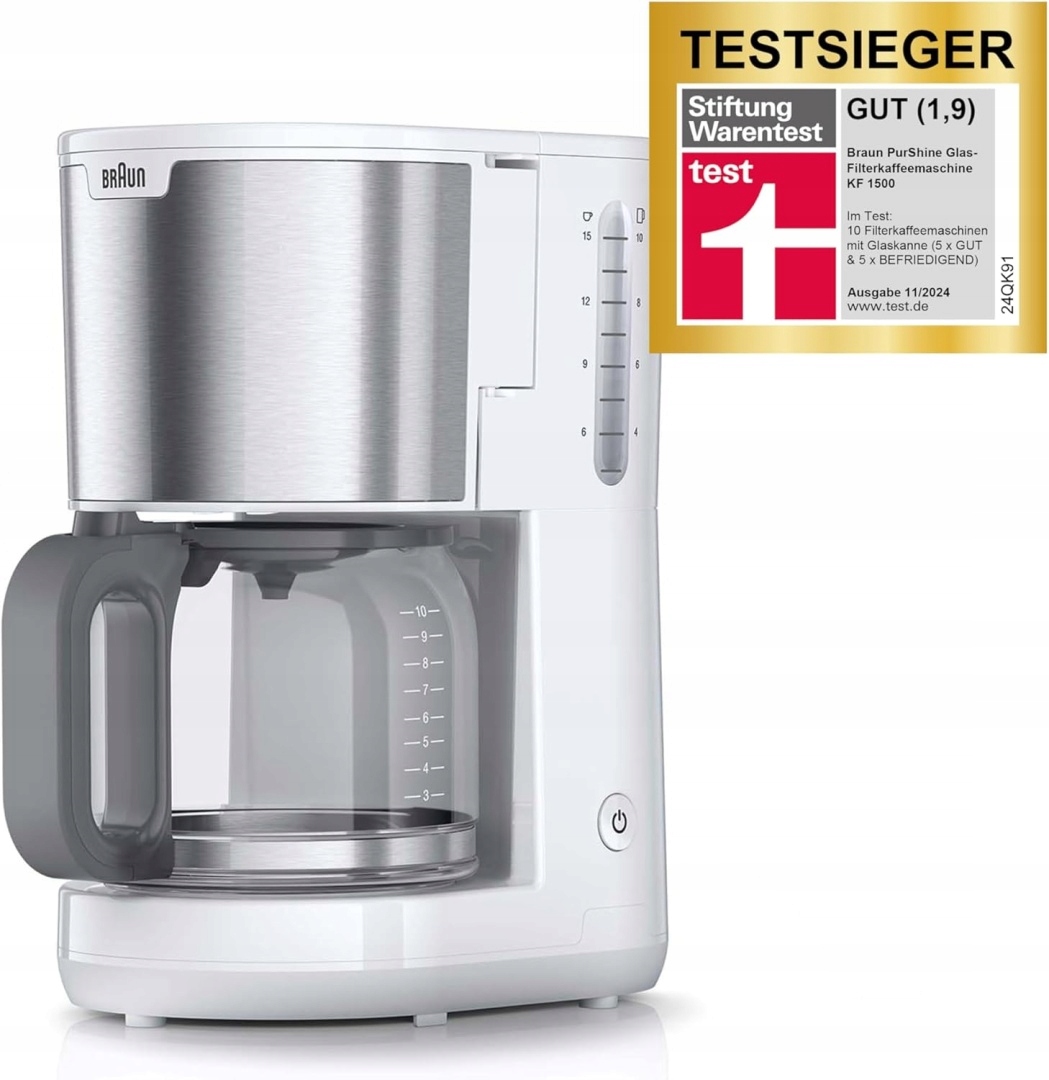 Braun Kf 1500 Wh PurShine – překapávač na kávu Kf 1500 Wh