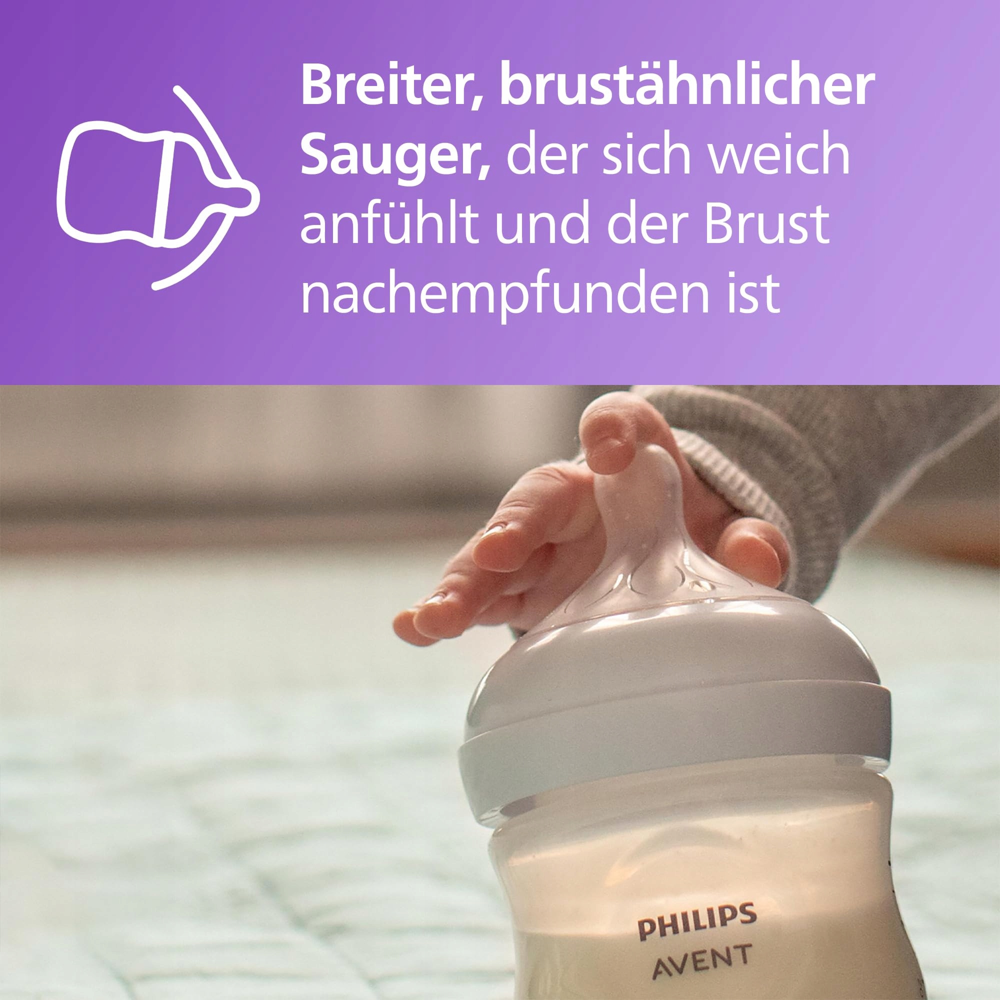 PHILIPS AVENT Butelka Dla Niemowląt 330ml Smoczek Przepływ 4 Od 3 Miesięcy — miniatura 4