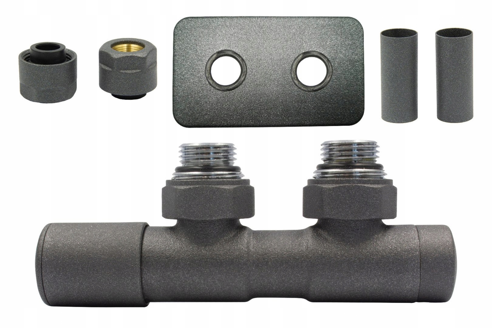 Ventil reg 50mm Twins grafit levý str Cu AiO r.pros