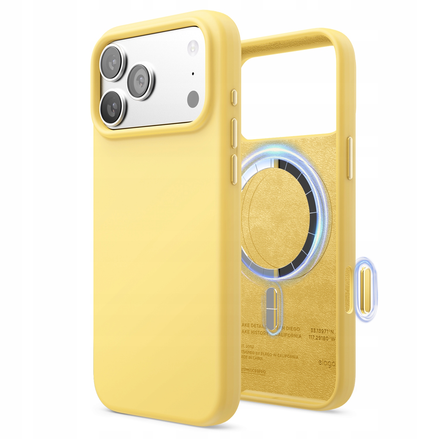 Silikonowe Etui z MagSafe Elago iPhone 17 Pro Max Yellow