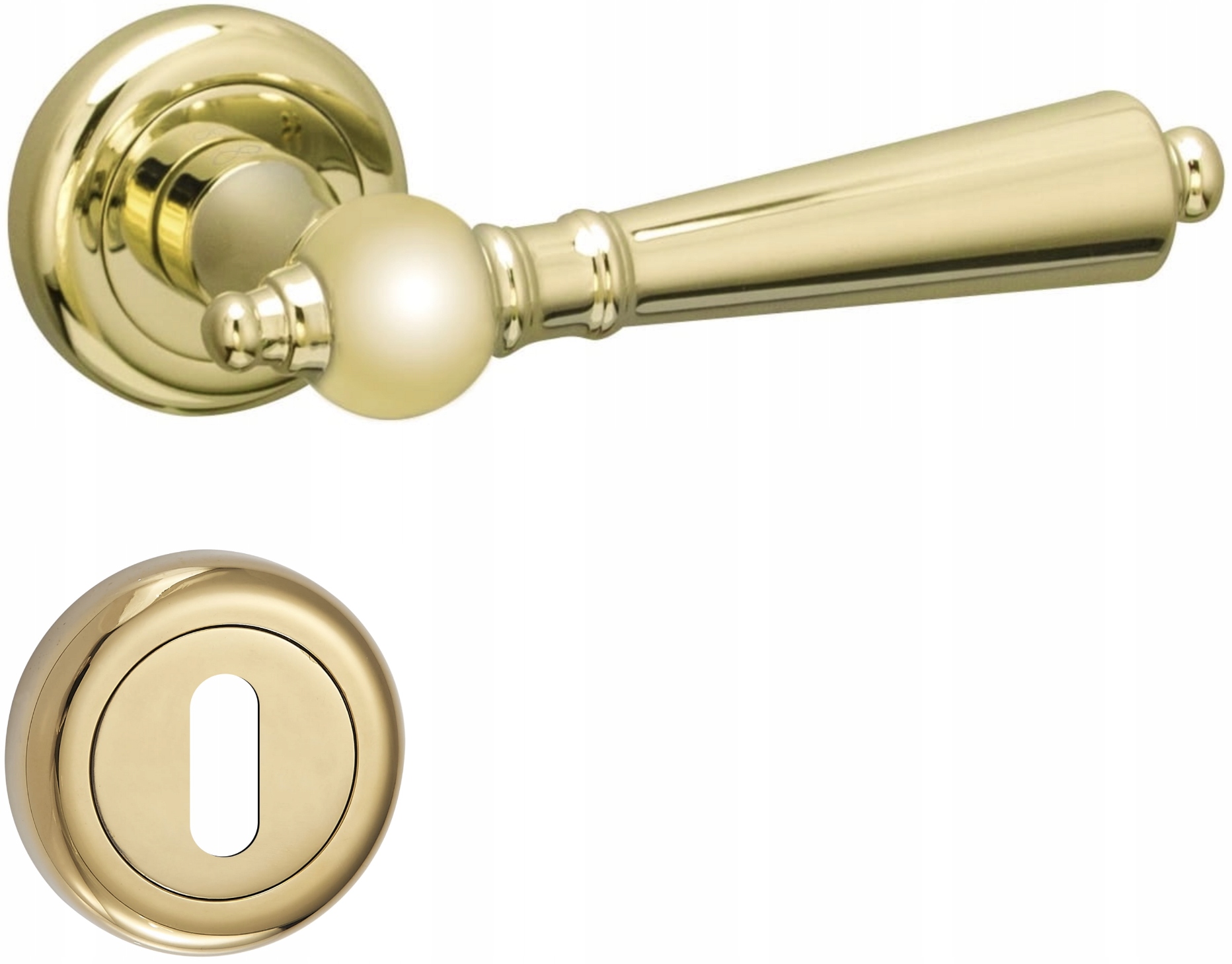 Kľučka Millennium Zlatá Infinity Line Rozeta Na Izbový Kľúč