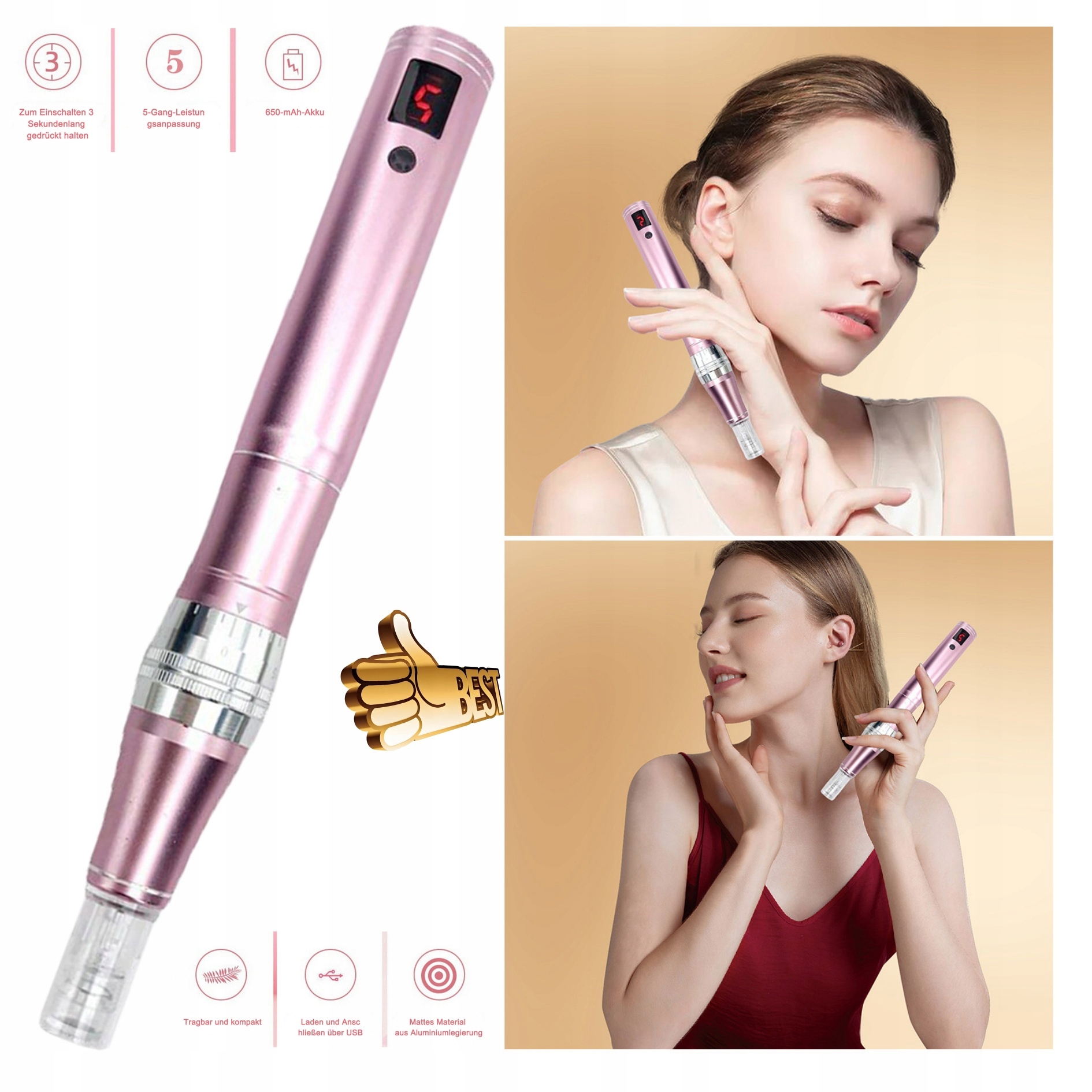 Mikrokrystalické pero – LCD displej a 5 režimů