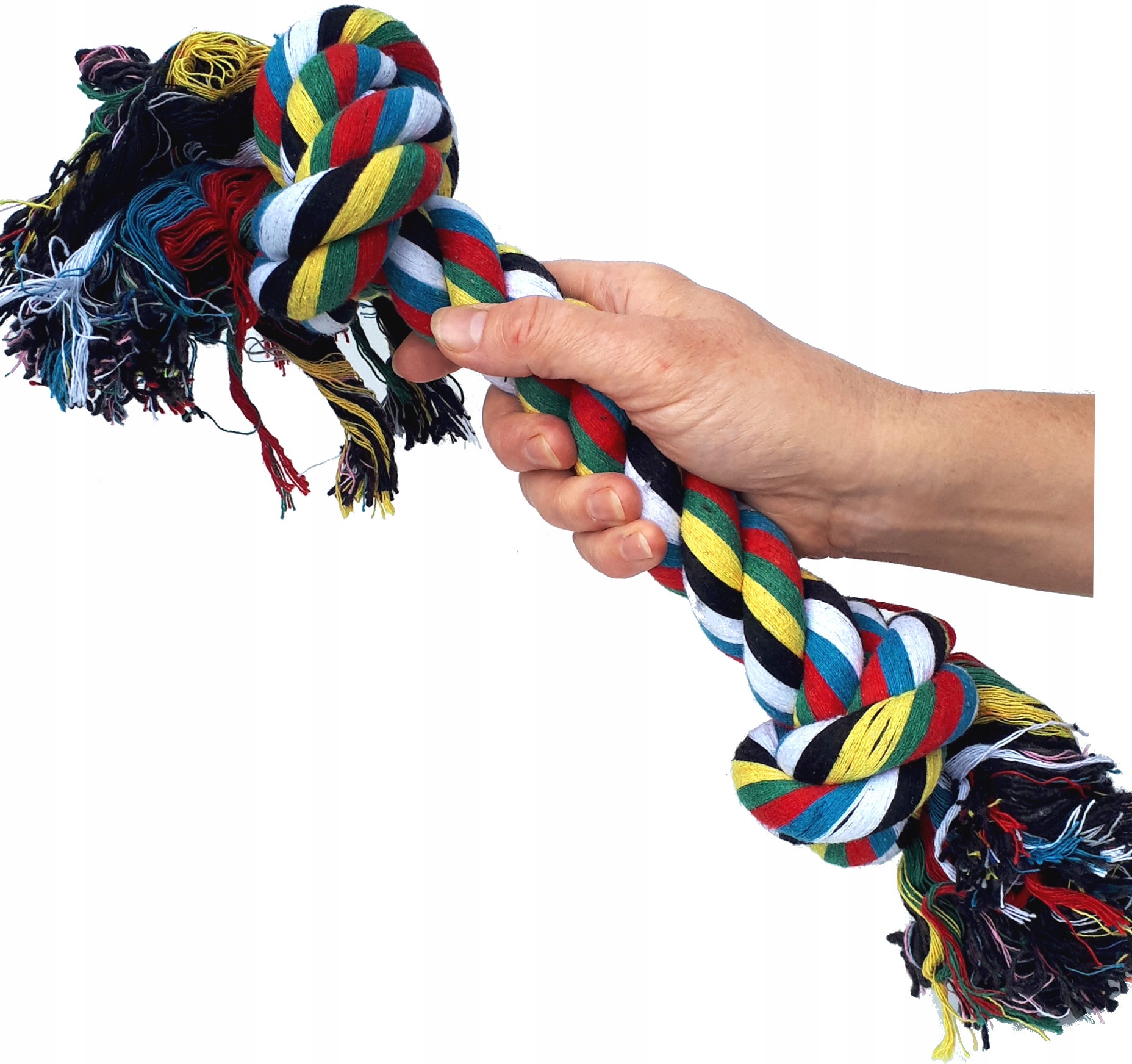 

Zabawka gryzak dla psa sznur z węzłami długi TC003