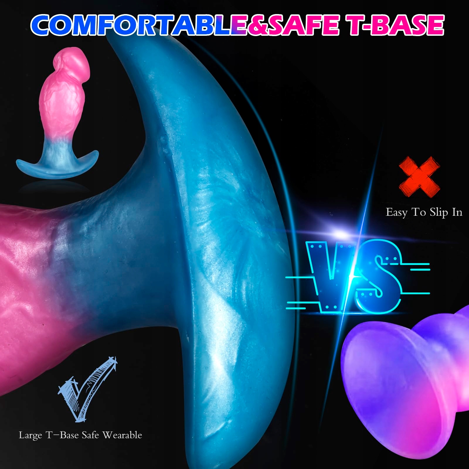ANAL PLUG Duży Silikonowy Korek Analny Dildo Realistyczny Trener Anusa — miniatura 5