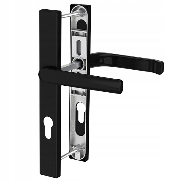 Klika na dveře pod roletu Saturn 32 Ral 9005 černá matná, štítek obdélníkový