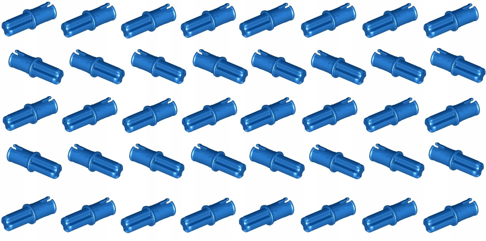 

Lego Technic Pin z ośką niebieski 43093 - 40 szt
