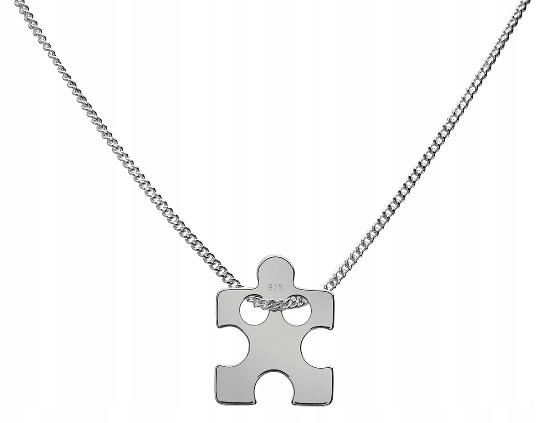 

Naszyjnik celebrytka srebrna 925 Puzzel 42+4cm