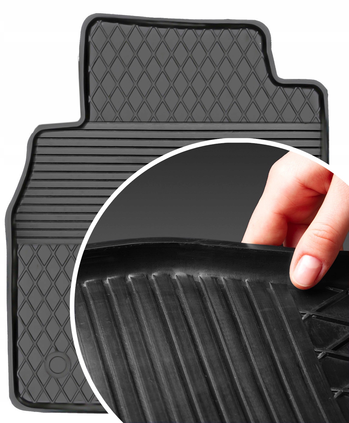 Dywanik gumowy korytkowy KIEROWCY RANT 2CM MG999 za 50 zł z Nowe