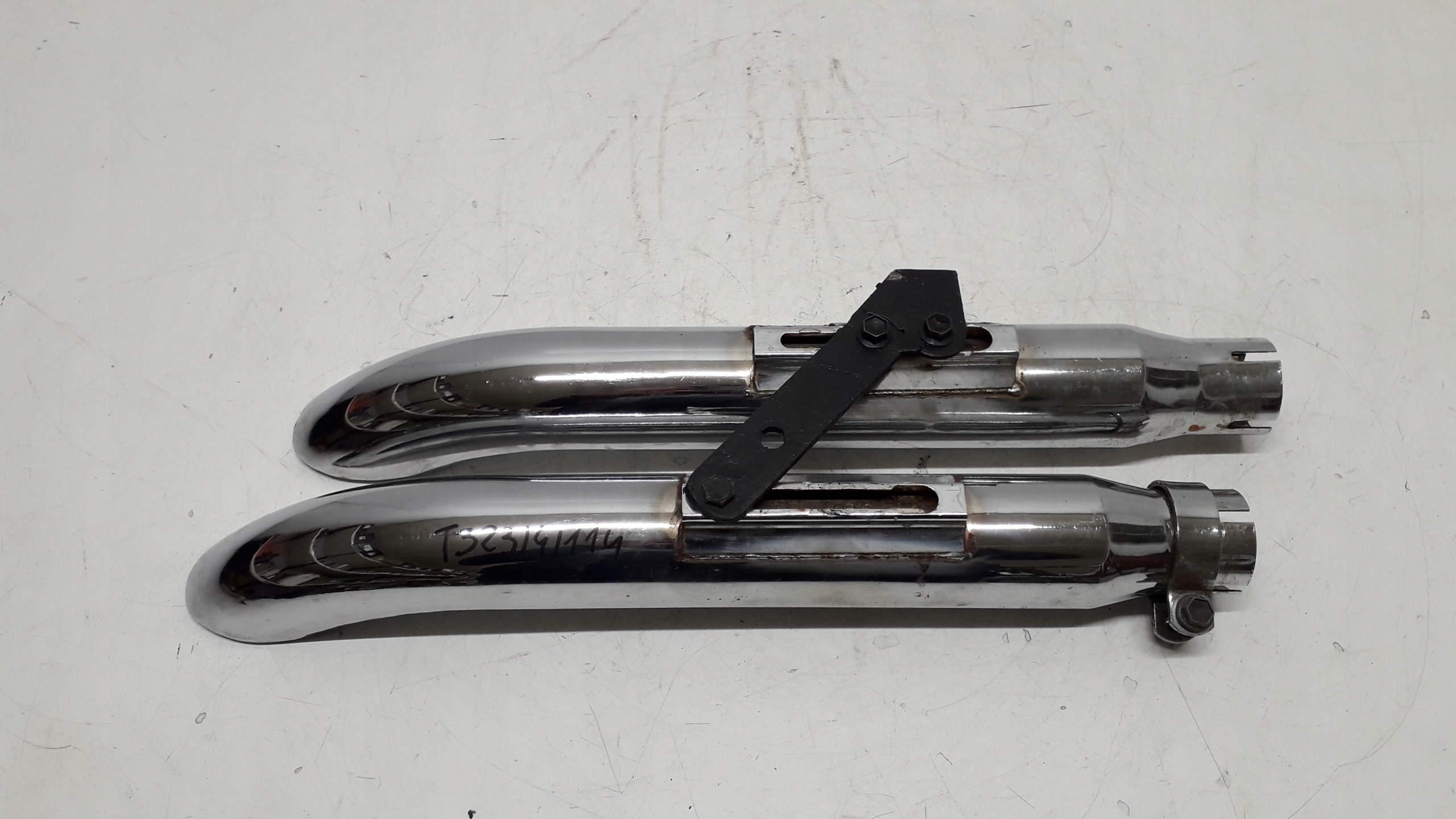 ГЛУШИТЕЛЬ ВЫХЛОПНОЙ ТРУБЫ ДВИГАТЕЛЯ ЧОППЕР ХРОМ