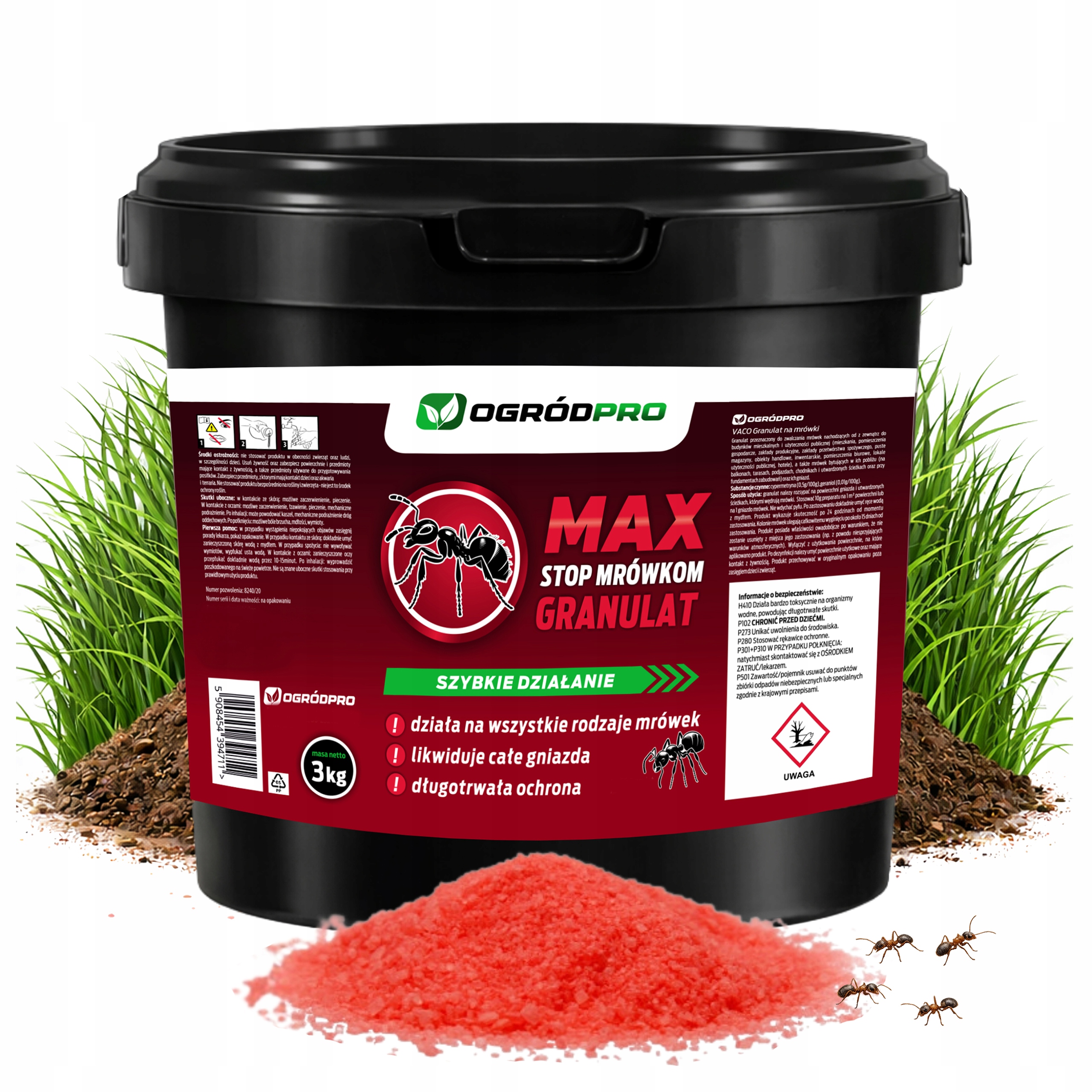 Trutka Na Mrówki Ultra Mocna Max 3KG Likwiduje Całe Kolonie Gniazda
