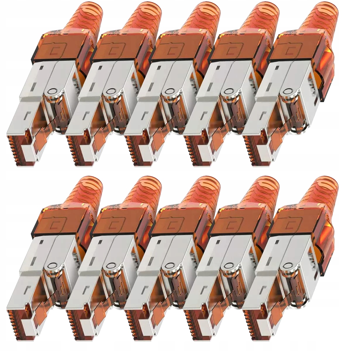 10x modularny wtyk wtyczka RJ45 CAT 6/CAT 7/CAT 7A